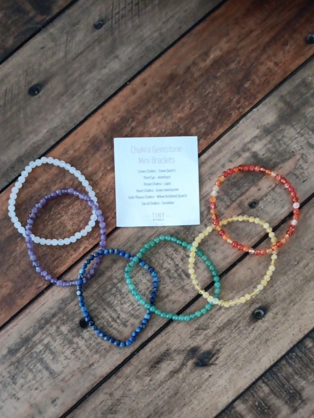 Tiny Rituals Chakra Bracelet Set